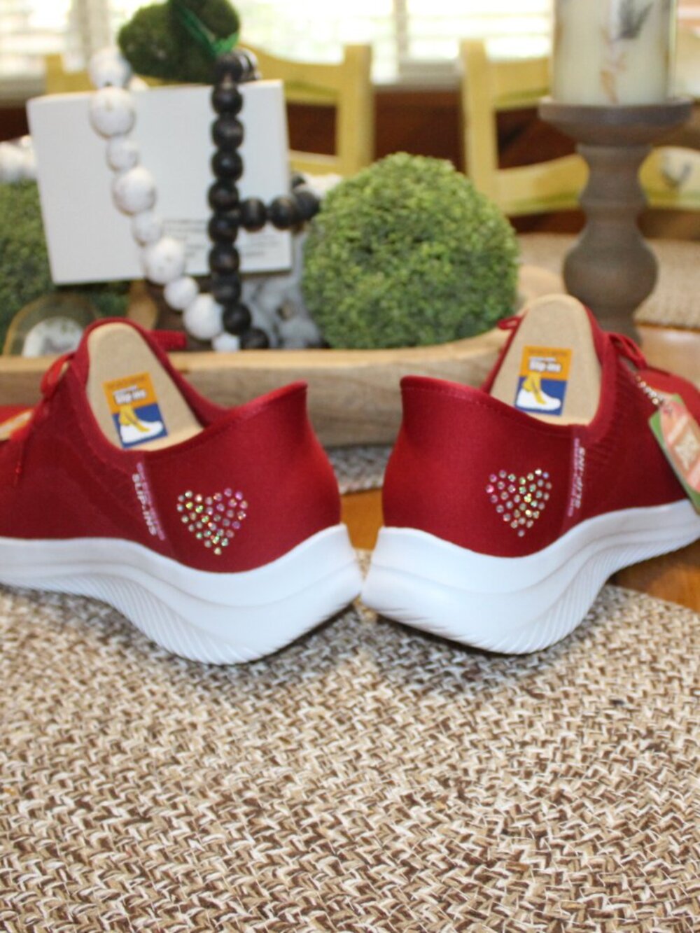 NWT Skechers Ultra Flex "Heart Me" slip ins women's size 9 1/2 DARLING!! - Picture 10 of 12